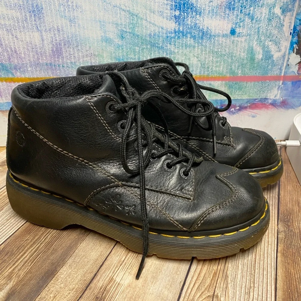 Rare! Dr. Martens Vintage #12278 Daisy Wingtip 90s Boots Women's Size 9/41 Y2K - Picture 3 of 9